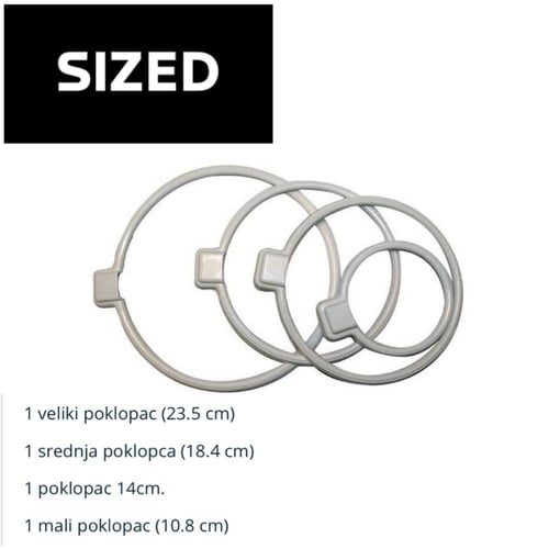 غطاء سيليكون للاطباق 4 قطع بأحجام مختلفة