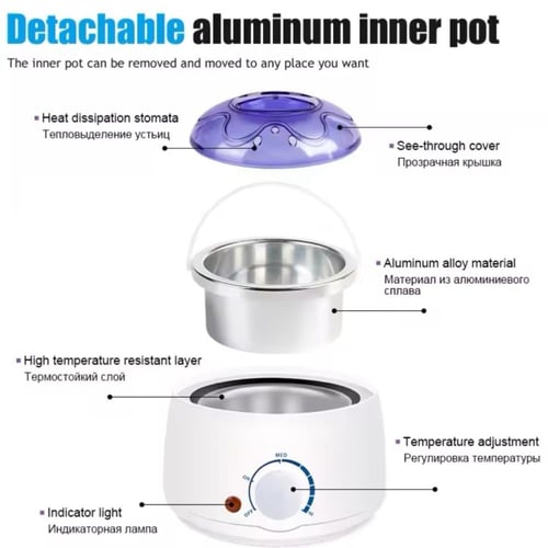 جهاز تسخين شمع كهربائي دائري بسعة 400مل
