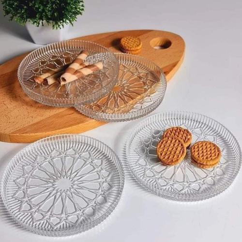 طقم صحون تقديم زجاج (متوفر حجمين)