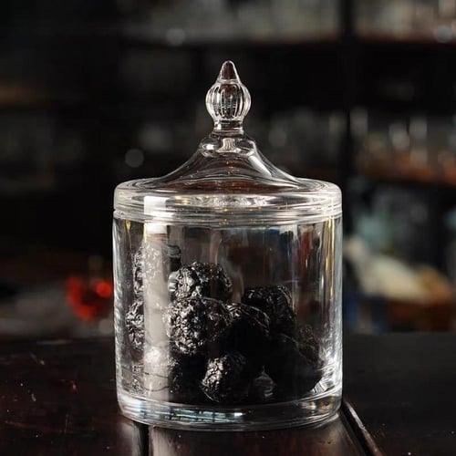 علبة تقديم زجاج شفافة بغطاء | 500مل