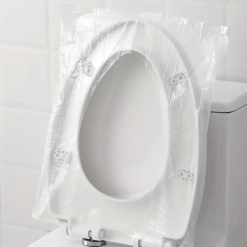 40 عبوة مغلفة من غطاء مقعد المرحاض (البلاستيكية) ل...