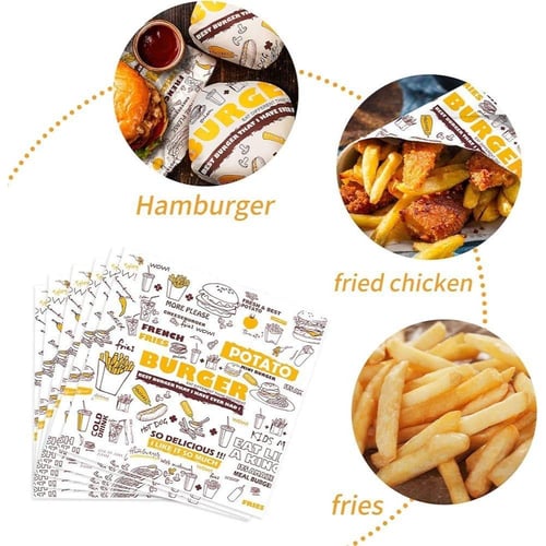 ورق ساندوتش مطبوع لتغليف المأكولات والوجبات | نمط...