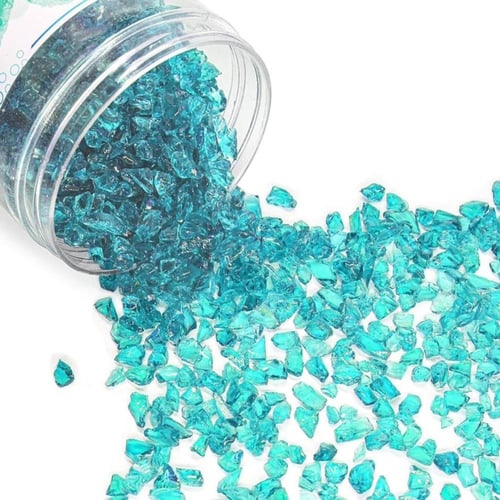 احجار زجاجية كريستالية متوهجة و عاكسة للضوء بعدة أ...