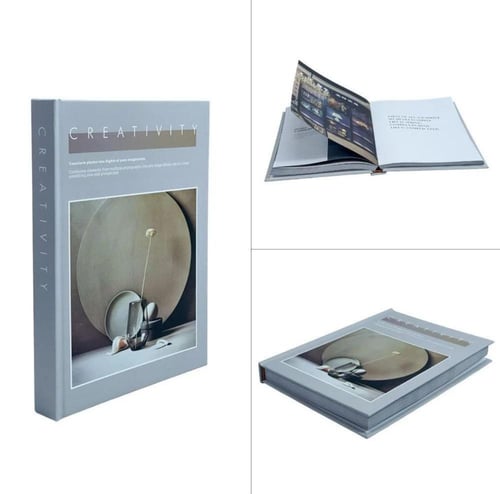 مجموعة من (5 كتب) ديكور بصفحات مطبوعة لتكون عنصر ع...