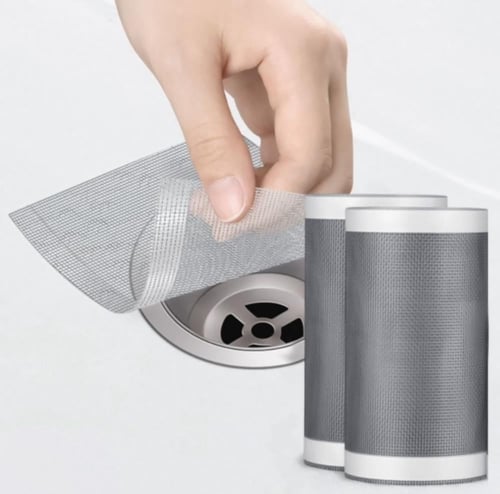 ملصق رول شبكي فايبر رصاصي لاصق | لإصلاح شبك النواف...