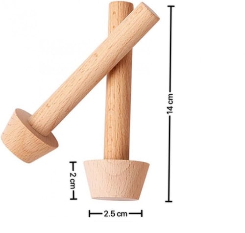 مكبس تارت خشب 2.5 سم (2 قطعة)