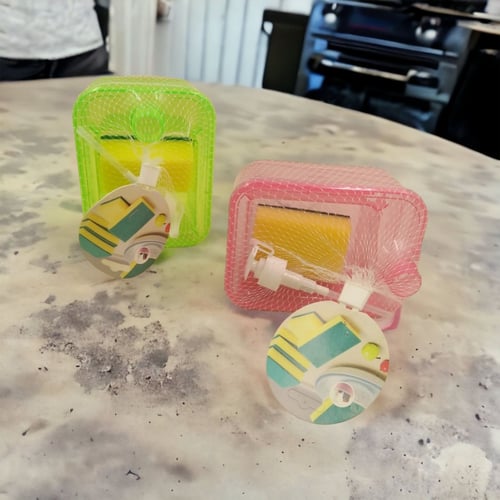 موزع صابون سائل الصحون مع إسفنجة