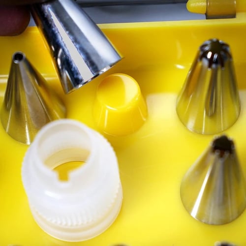 مجموعة اقماع لتزيين الكيك والحلويات - 16 شكل بعلبة