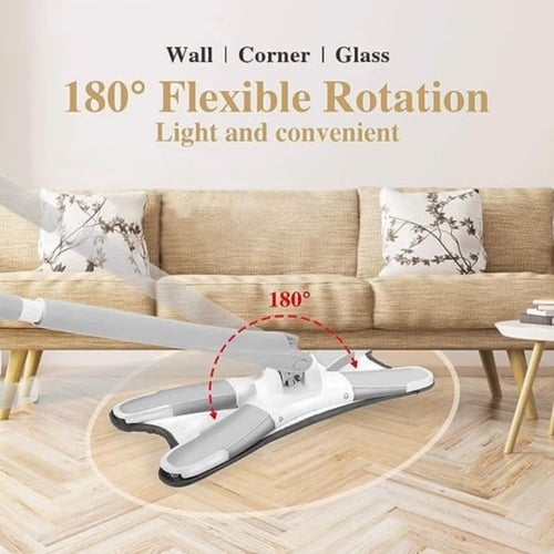 ممسحة ارضيات بشكل حرف x بخاصية قابلة للعصر