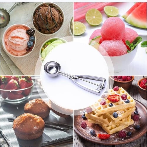 ملعقة ايس كريم ستانليس ستيل 6سم