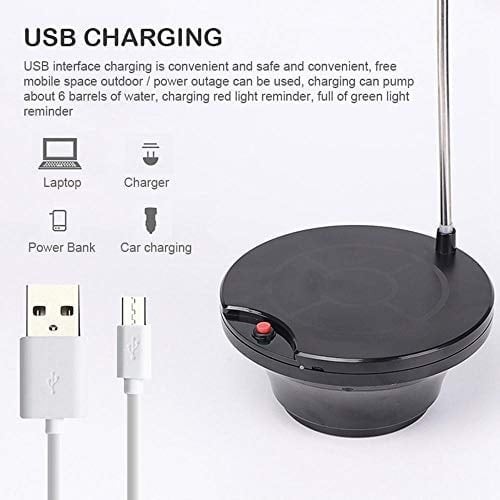 مضخة الماء المتطورة بقاعدة - شحن USB