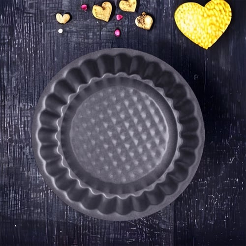 صينية تارت دائرية بقاعدة ثابتة | مجوفه (متوفر اكثر...