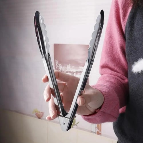 ملقط طعام ستانلس ستيل (متوفر مقاسين)