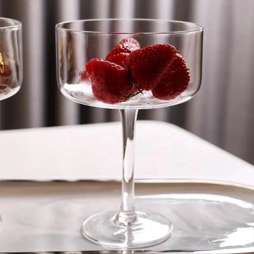 طقم استاند تقديم اكليريك شفاف ( 3 حبات ) ستايل ساد...