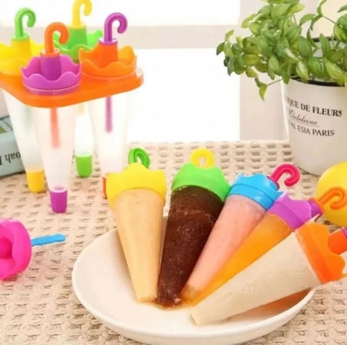 قالب ايسكريم بلاستيك شكل قمعي