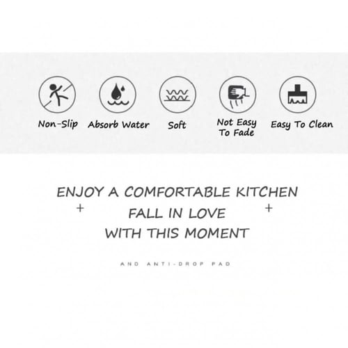 طقم دعاسات ارضيات للمطبخ والمنزل 3 قطع برسومات 3D...