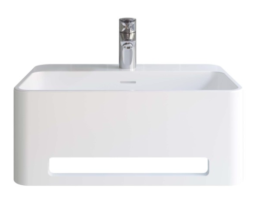 مغسله معلق مستطيل 50*31*16 ابيض سابو SANIPURE