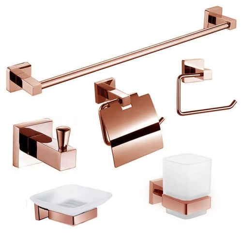 طقم اكسسوار 6قطع مربع-Disegno-متعدد الألوان