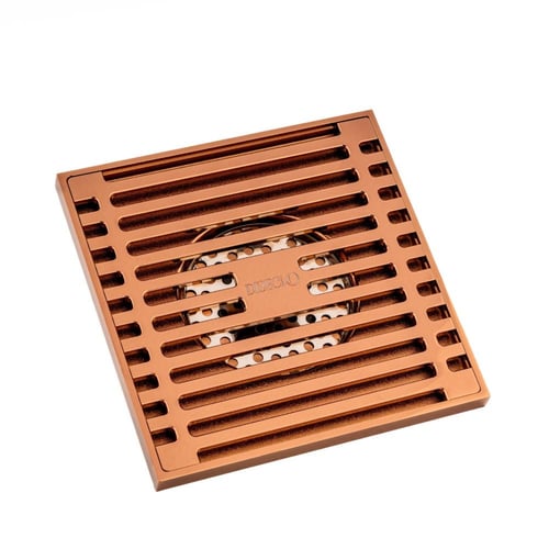 صفاية شاور شبك نحاس 15*15 سم مع رداد -متعدد الألوا...