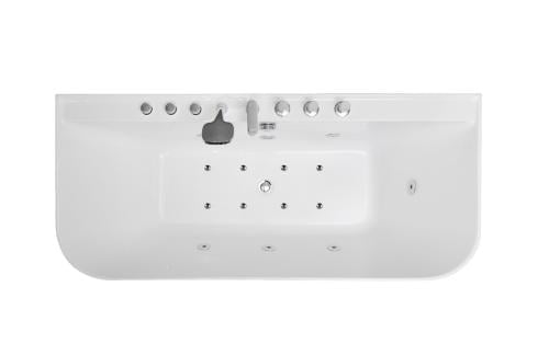 جاكوزي 170*75*60 مع خلاط 3 فتحه ابيض DISEGNO