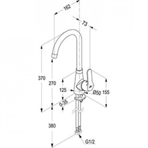 خلاط مطبخ شجره بيرل ذهبي KLUDI 17050SA.GD1