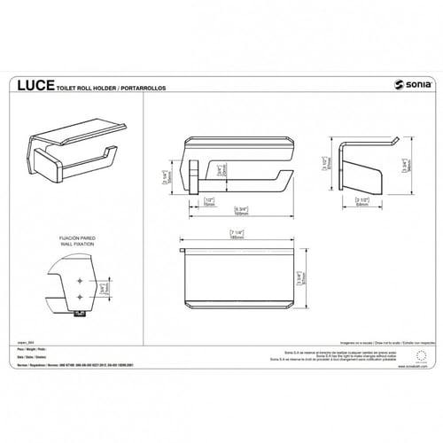 علاقه مناديل زجاج اسود SONIA LUCE - 182473