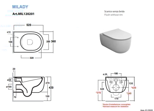 كرسي معلق ريملس ميلدي ابيض مطفي ITALY OLYMPIA MIL1...
