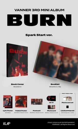 VANNER 3RD MINI ALBUM BURN