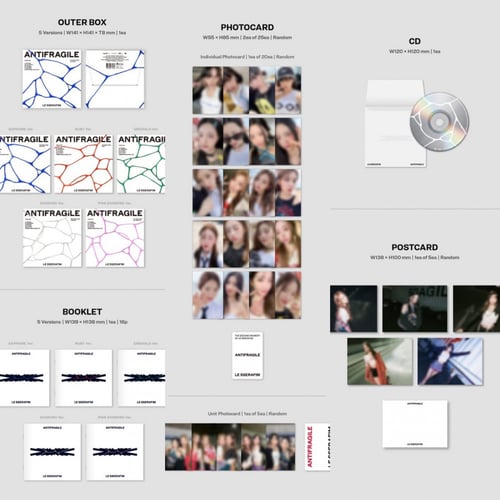LE SSERAFIM - ANTIFRAGILE (2nd MiniI Album)