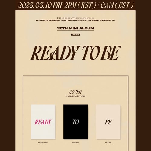TWICE 12TH MINI ALBUM "READY TO BE"