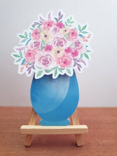 كرت باقة الورد