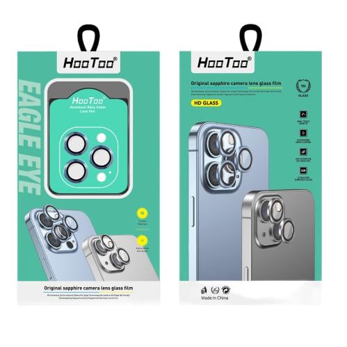 حماية عدسات ايفون 14/14 ماكس HooToo ازرق