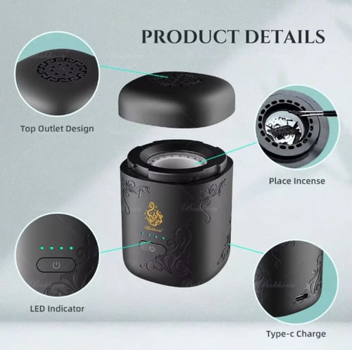 مبخرة الكترونية حجم مميز و شكل مناسب للمنزل و السي...