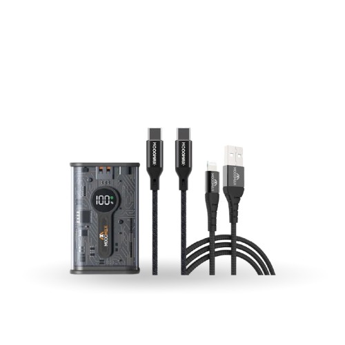 عرض بطارية الشفافة + كيبل تاب سي الى تاب سي + كيبل...