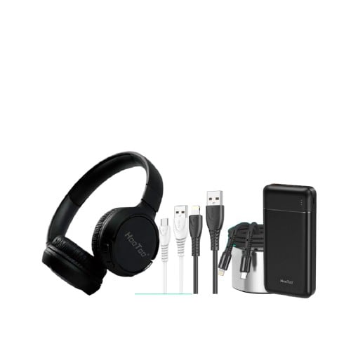 عرض العائلة( بطارية 20 الف + سماعة راس +3 كيابل )