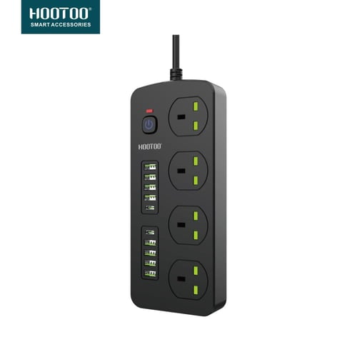 توصيلة كهربائية 4 أفياش و 8 منافذ usb ومنفذين PD -...