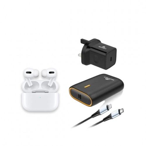 سماعة ايربودز برو + بطارية 10 الف ميني + شاحن جدار...