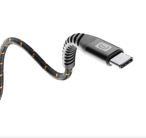 كابل قماشي USB-C من Cellularline - طول 1 متر - أسو...