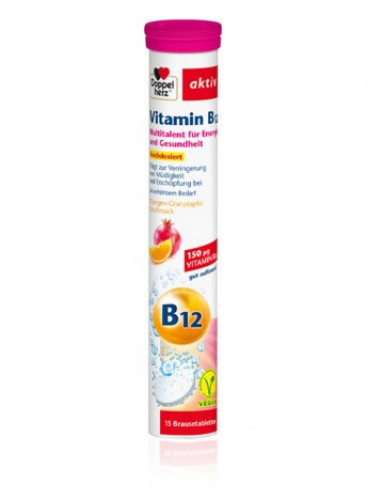 اقراص دوبلهيرز فيتامين ب 12 الفوارة 15حبة شامل للط...