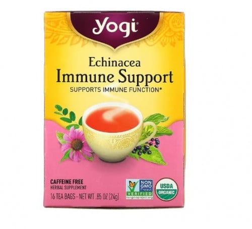شاي يوجي عشبة القنفذية لدعم المناعة، خالٍ من الكاف...