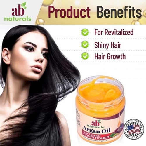 ايه بي ناتشورالز بلسم منعم للشعر بزيت الارغان العض...