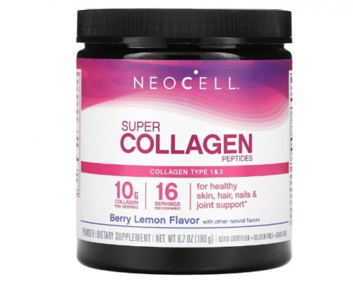 بودرة الكولاجين بنكهة التوت والليمون 190ج