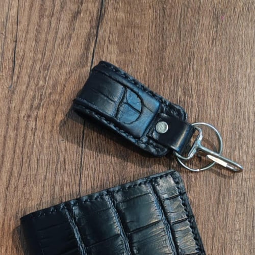 محفظه جلد تمساح نادر صناعه يدوية