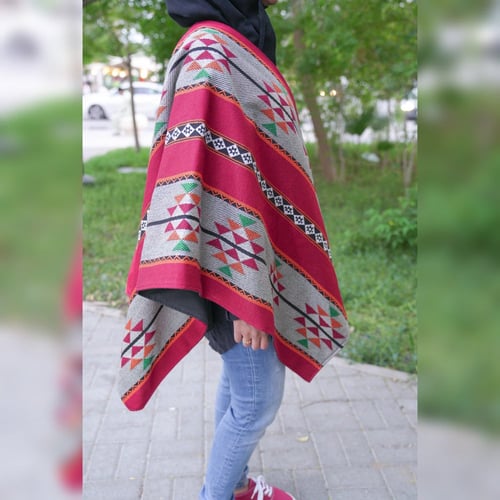 شال شتوي كبير من قماش السدو للجنسين