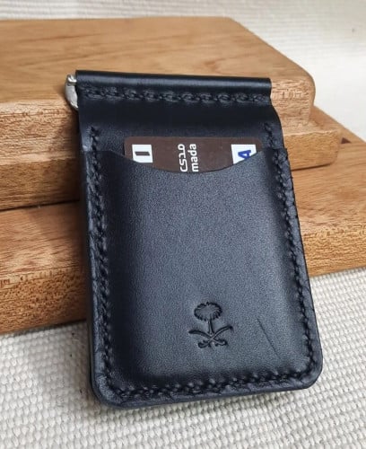 محفظة جلد طبيعي تصنيع يدوي