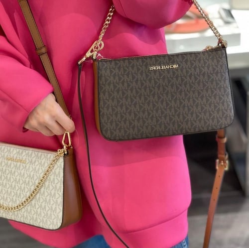 طقم حقيبة مايكل كورس+ محفظة للبطاقات