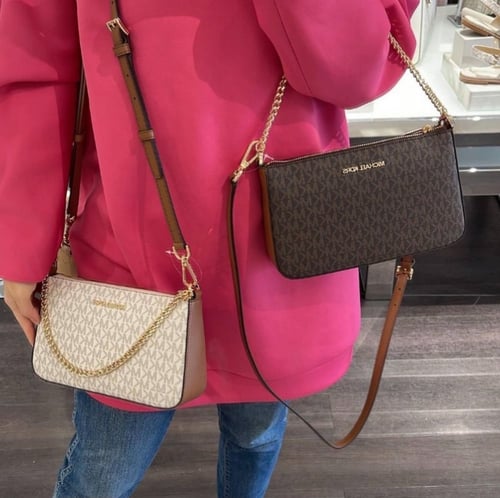 طقم حقيبة مايكل كورس+ محفظة للبطاقات