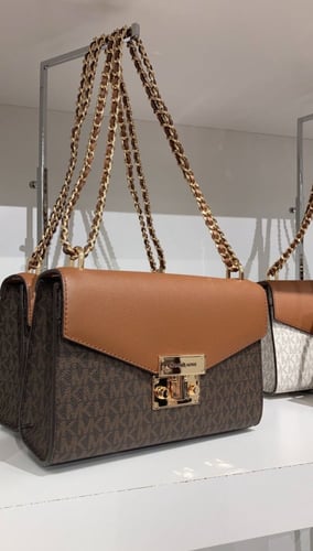 حقيبة مايكل كورس بني (كتف وكروس)