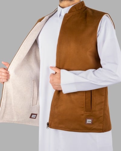 سديري شتوي دبل فيس بني فاتح