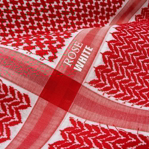 شماغ ROSE WHITE الأحمر